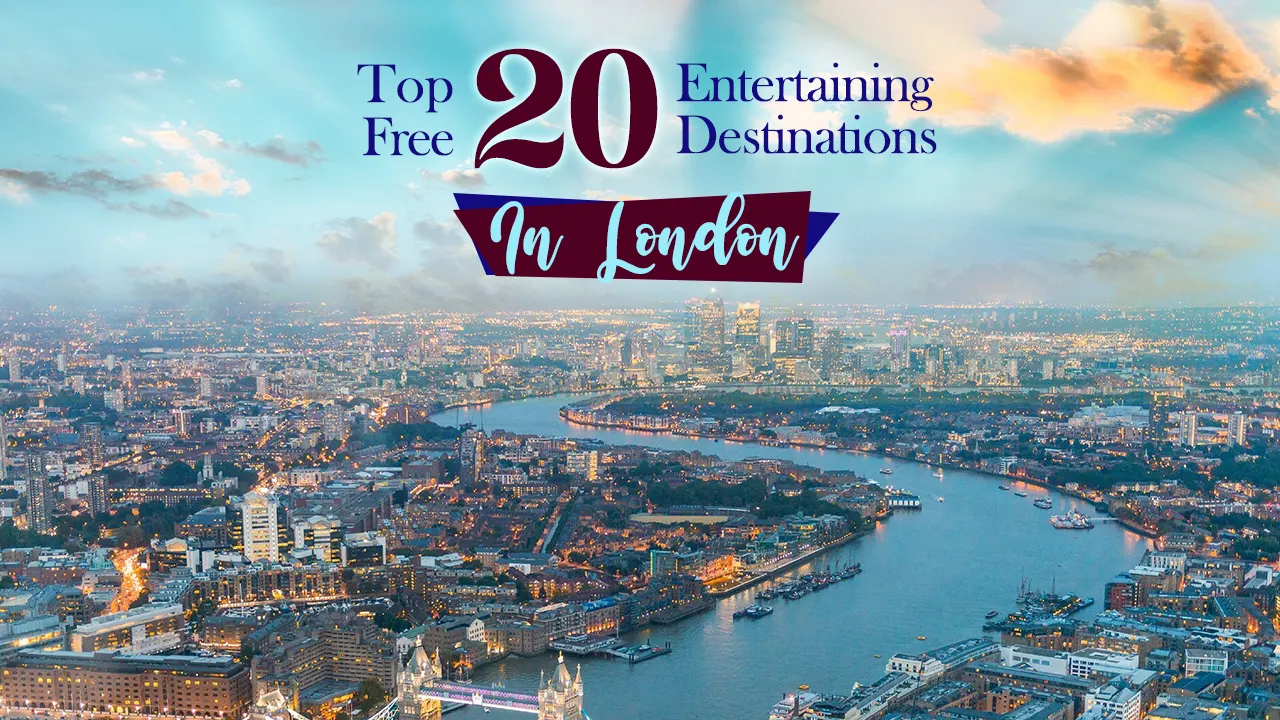 Discover the top 20 free entertainment destinations in London, from its world-class museums to vibrant neighborhoods and enchanting gardens, and enjoy your cultural and entertainment experience without having to pay any fees for your visit.