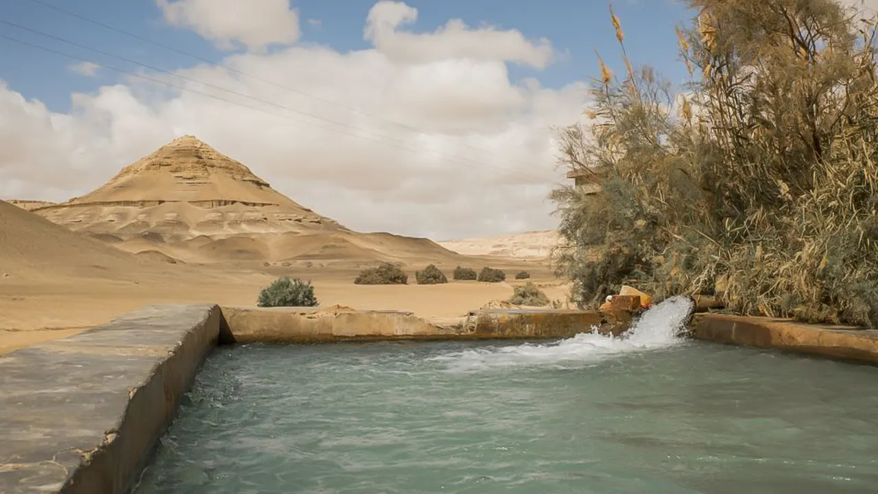 مخيم الواحة البحرية وجولة الصحراء